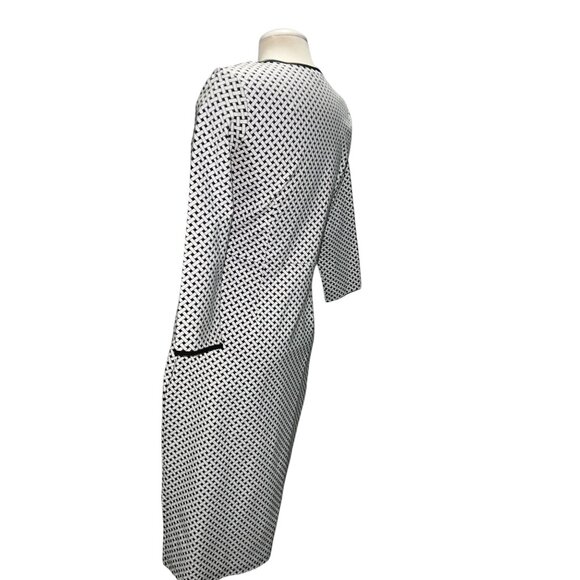 I Heart Ronson Womens Sequin Black & White Pencil Dress Size Medium - Picture 16 of 16